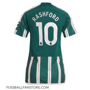 Manchester United Marcus Rashford #10 Replik Auswärtstrikot Damen 2023-24 Kurzarm